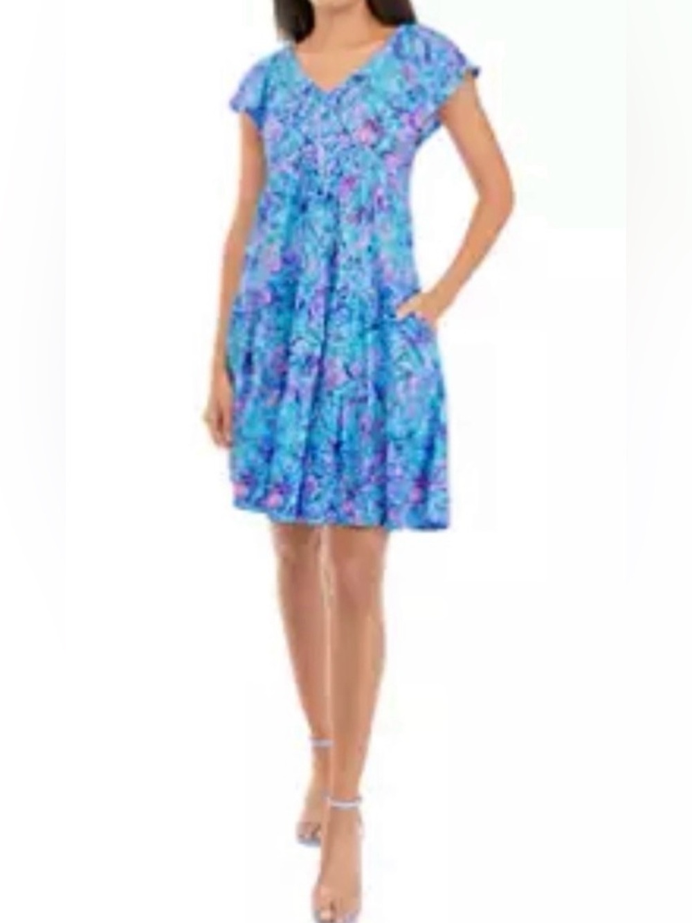 NWT Lilly Pulitzer Kawai
Flutter Sleeve Dress Las Olas
Aqua Strong Current Sea